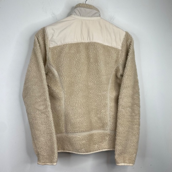 Patagonia Retro-X Full Zip Fleece Jacket M High Deep Pile Sherpa Cream Teddy - Picture 6 of 12